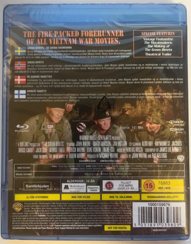The Green Berets / Vihreät baretit (Blu-ray) 1968