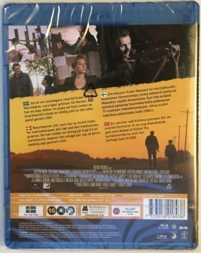 The Marksman (Blu-ray) Liam Neeson ja Katheryn Winnick