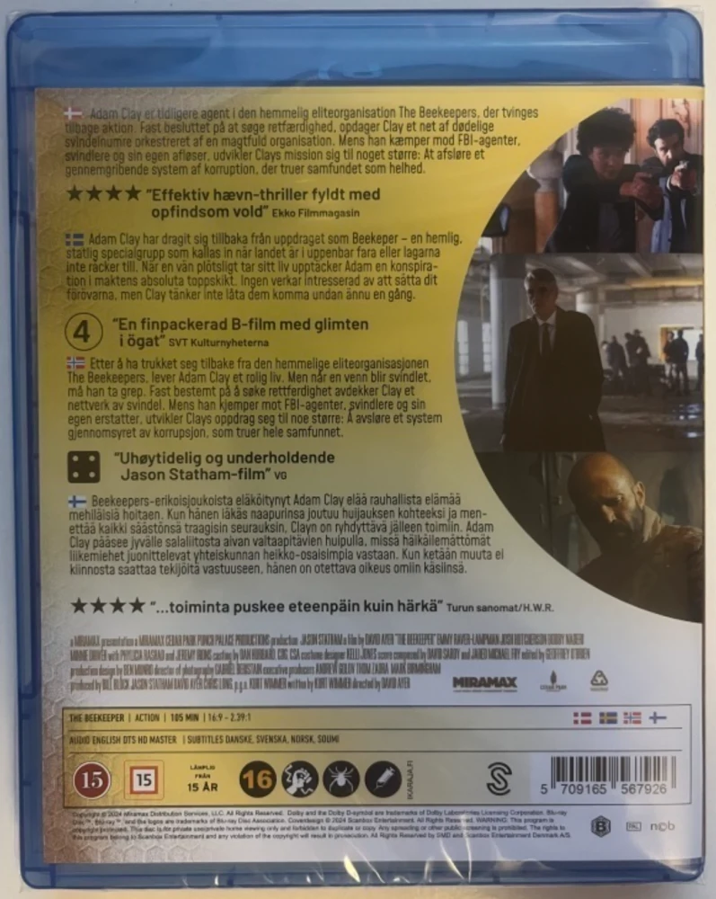 The Beekeeper (Blu-ray) Jason Statham (2024)