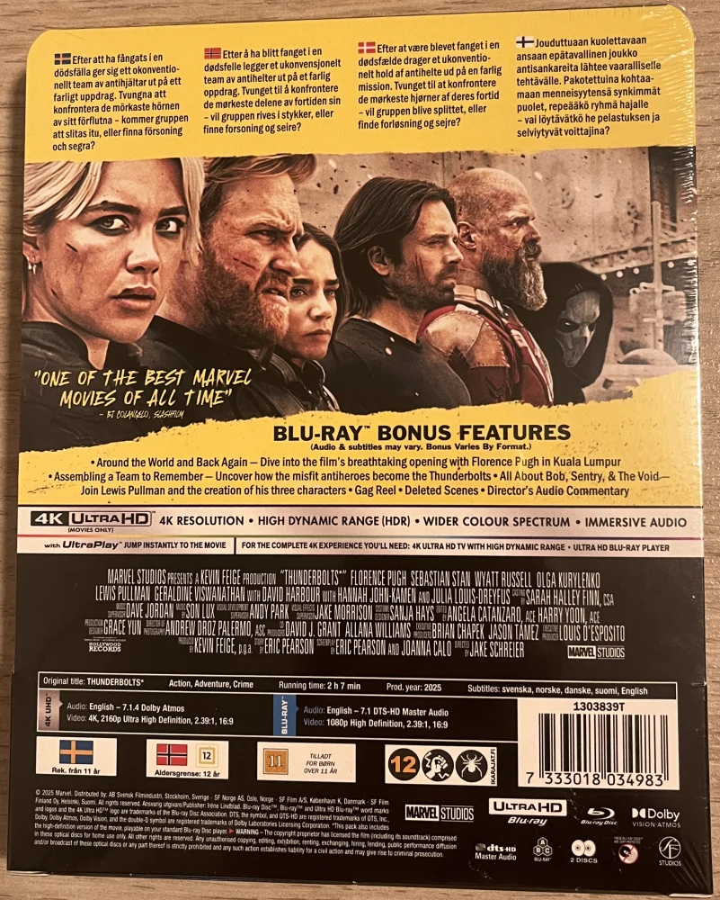 Thunderbolts* (2025) Limited Edition Steelbook (4K UHD + Blu-ray)