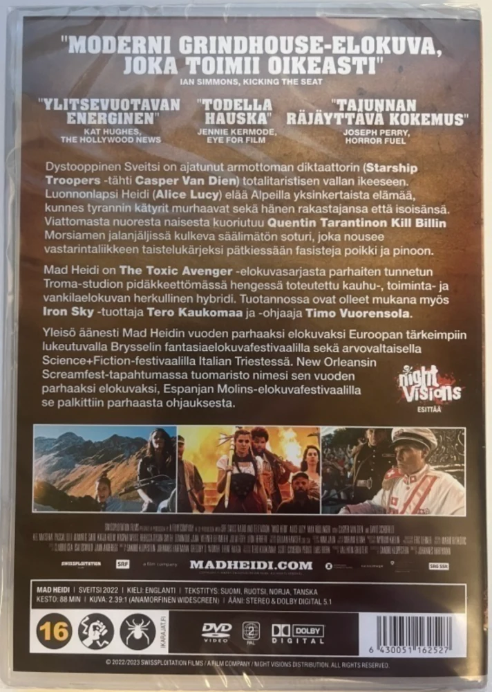 Mad Heidi (DVD) Alice Lucy, Casper Van Dien (2022)