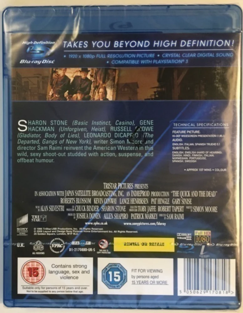 Nopeat ja kuolleet / The Quick and the Dead (Blu-ray)