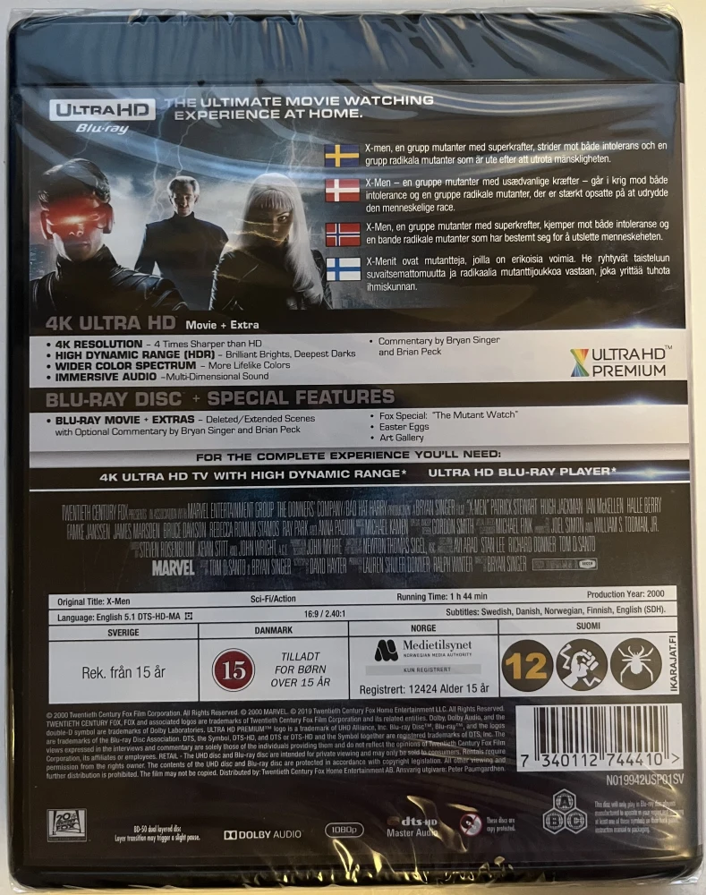 X-Men (4K Ultra HD + Blu-ray) Hugh Jackman