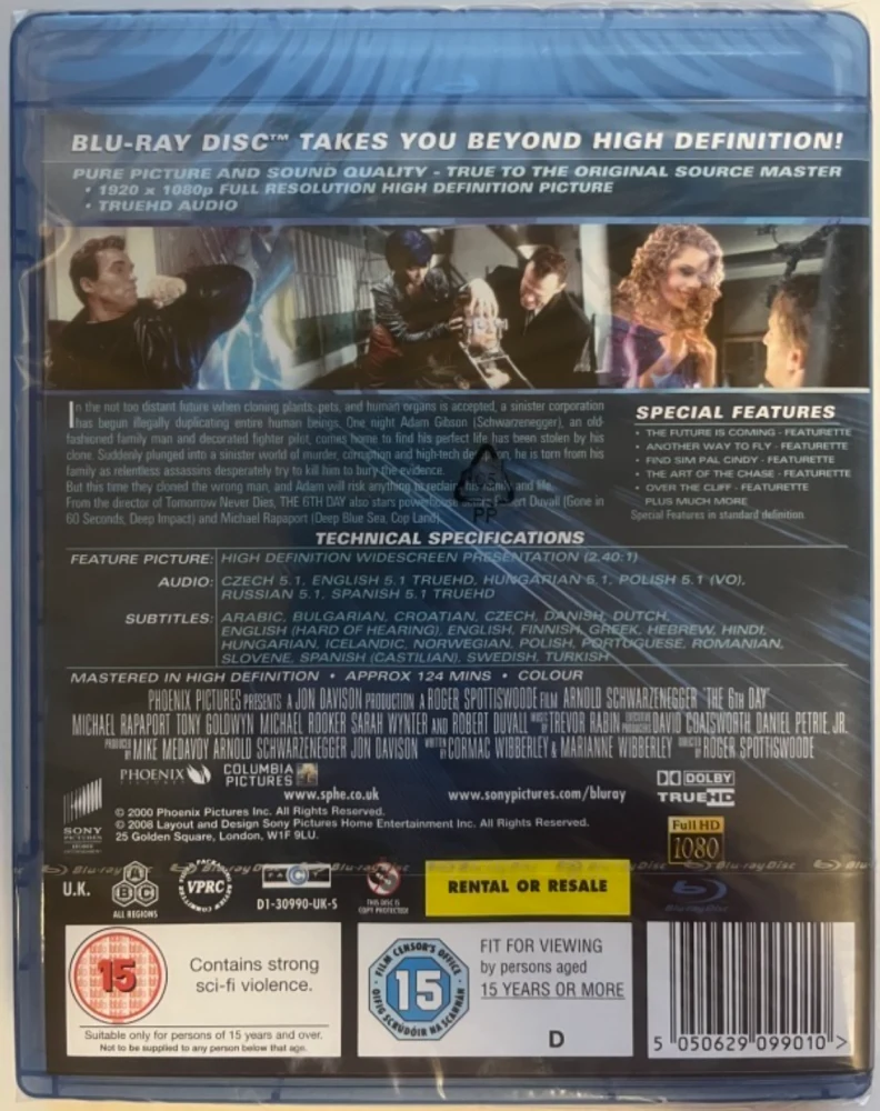 6. päivä - The 6th Day (2000) Blu-ray