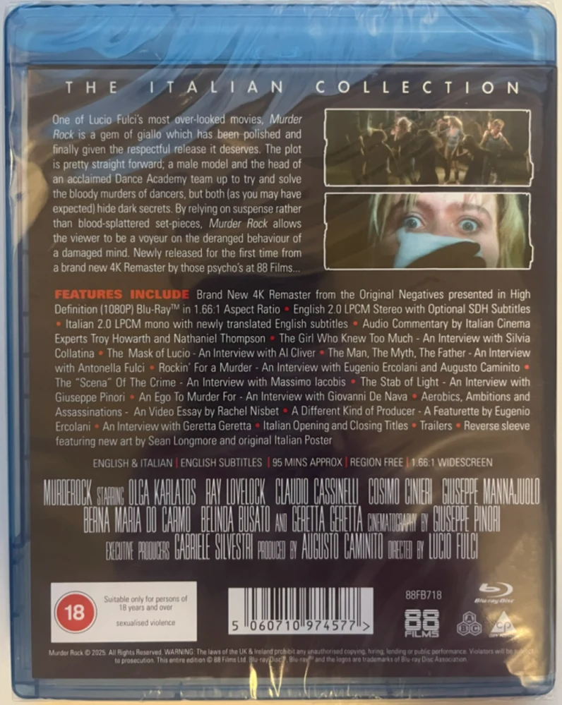 Kuoleman tanssi - Murderock - Uccide a passo di danza  Murder Rock - The Italian Collection 89 (Blu-ray) 1984