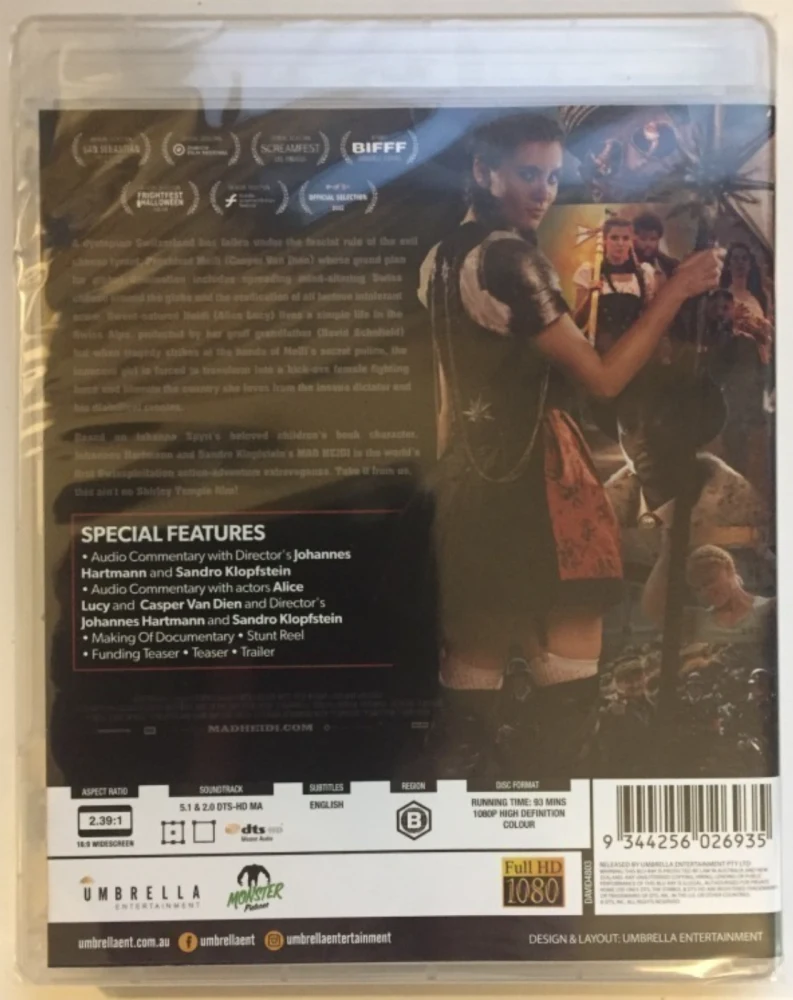 Mad Heidi (Blu-ray) Alice Lucy, Casper Van Dien (2022)