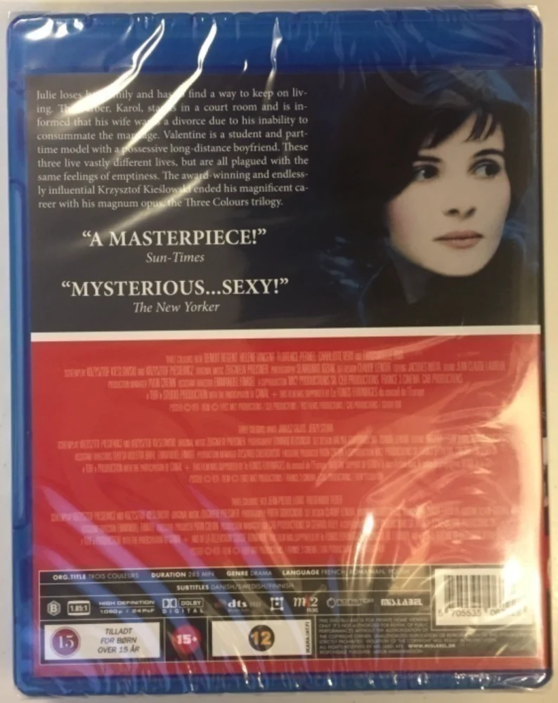 Kolme Väriä trilogia - Three Colours Trilogy (Blu-ray)