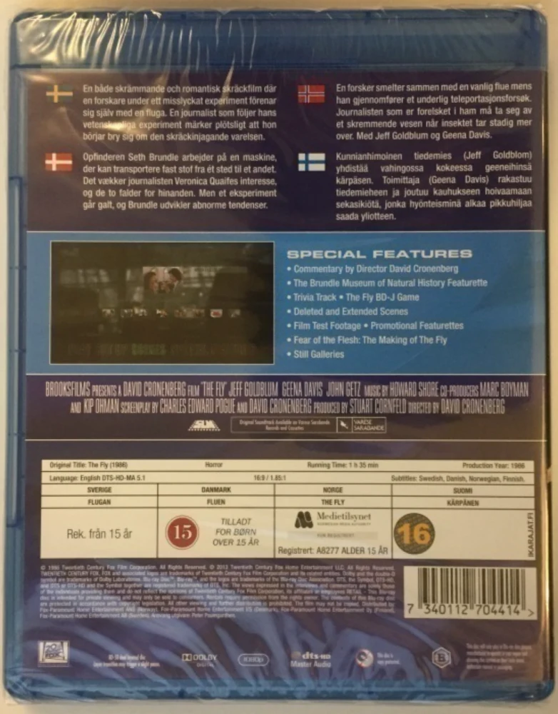 Kärpänen - The Fly (1986) (Blu-ray) David Cronenberg