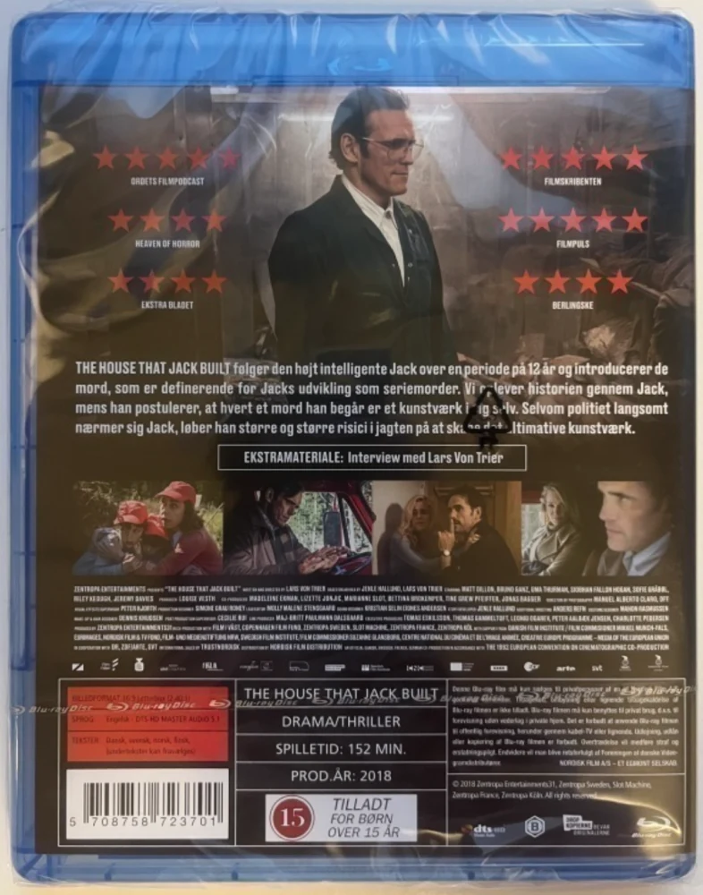 The House That Jack Built (Blu Ray) Suomitekstit (2018)
