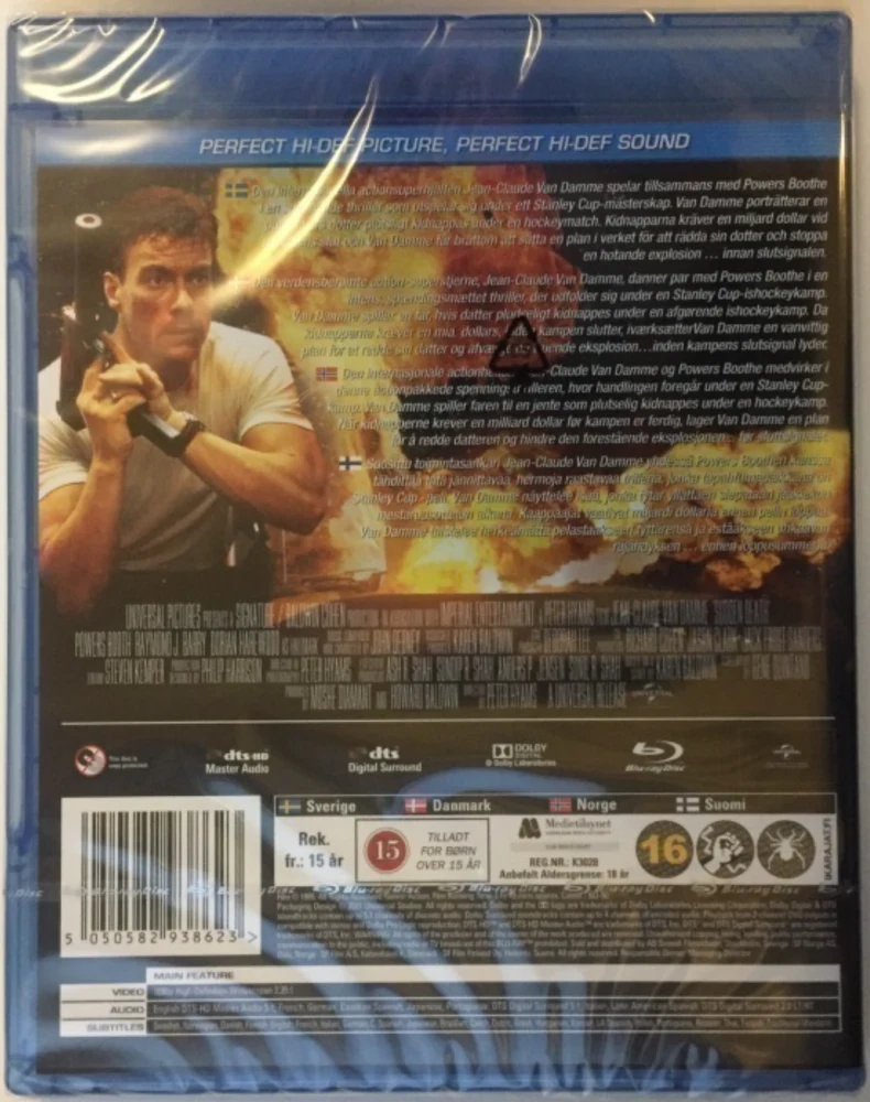 Äkkikuolema - Sudden Death (Blu-ray) Jean Claude Van Damme