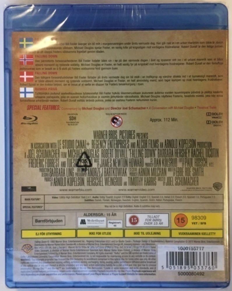 Rankka Päivä - Falling Down (Blu-ray) Michael Douglas