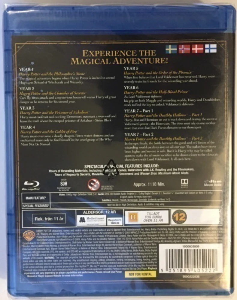 Harry Potter - Kokoelma (Blu-ray)