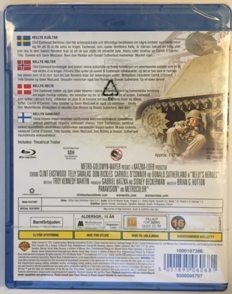 Kellyn sankarit - Kelly's Heroes (Blu-ray)