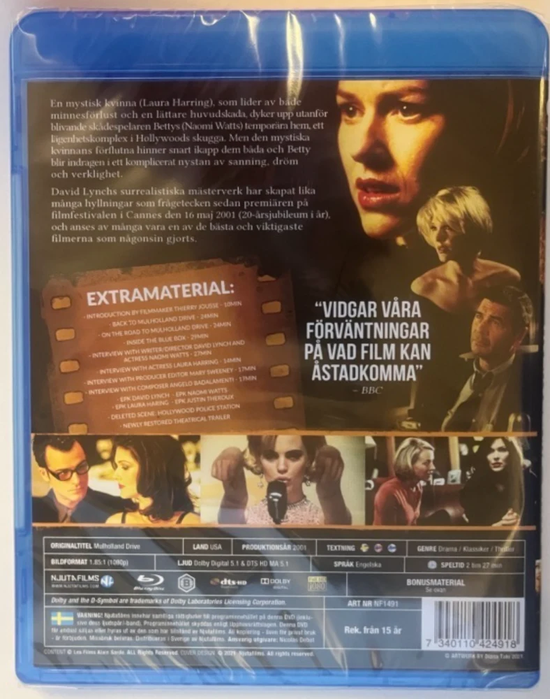 Mulholland Drive (2001) Blu-ray