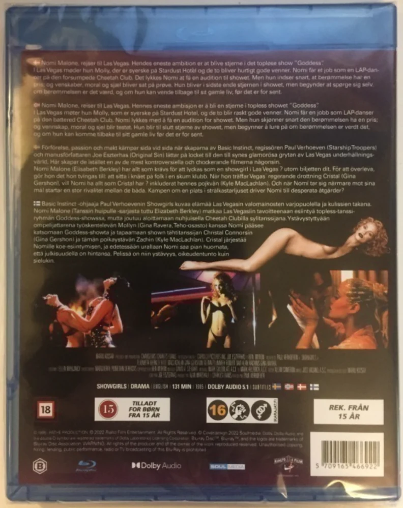 Showgirls (Blu-ray) Paul Verhoeven (1995)