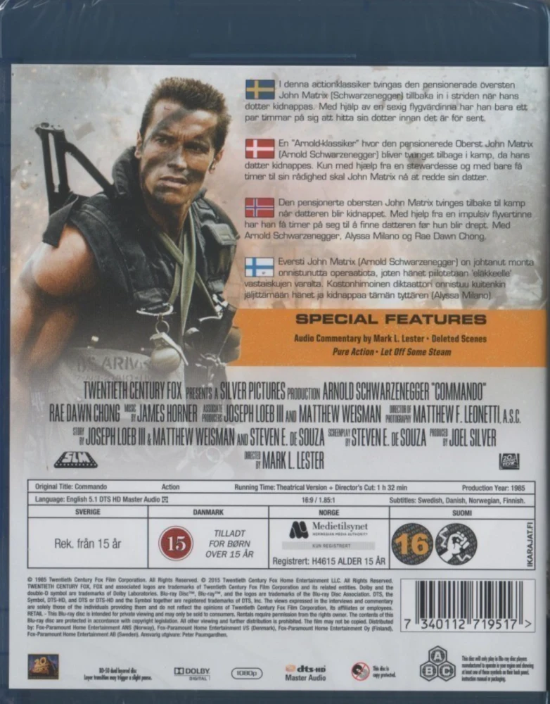 Commando - Director's cut (Blu-ray) Arnold Schwarzenegger