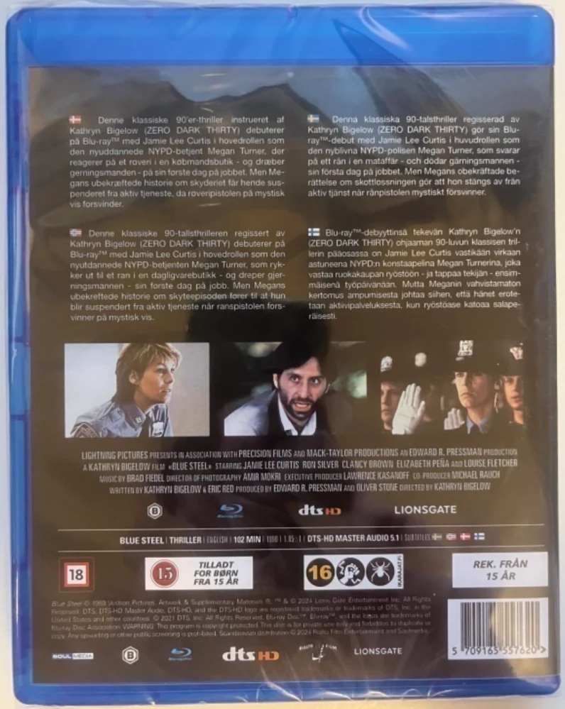 Kylmää Terästä - Blue steel (Blu-ray) 1989