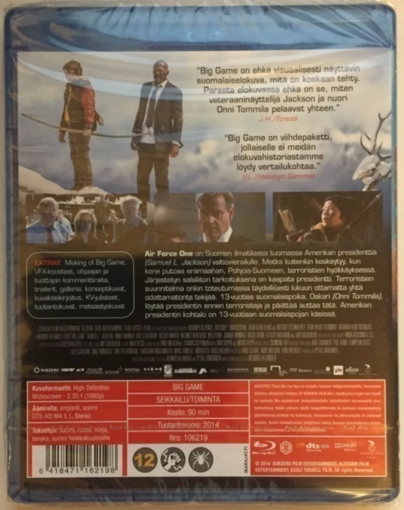 Big Game (Blu-ray) Samuel L. Jackson (2014)