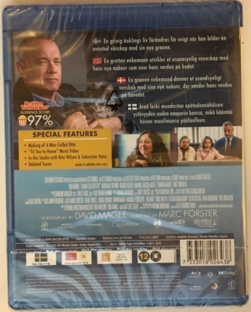 A Man Called Otto (Blu-ray) Tom Hanks (2022)