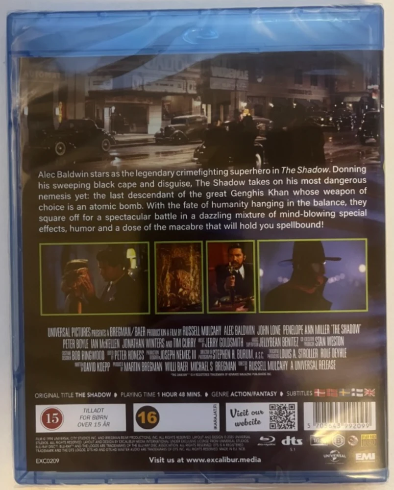 The Shadow - varjo (1994) Alec Baldwin (Blu-ray)