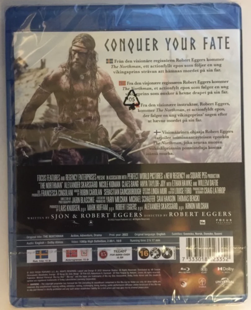 The Northman (Blu-ray) 2022 Nicole Kidman, Willem Dafoe