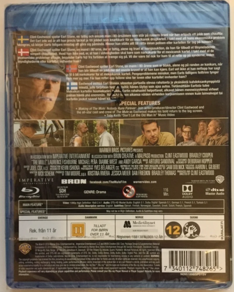 The Mule (Blu-ray) Clint Eastwood (2018)