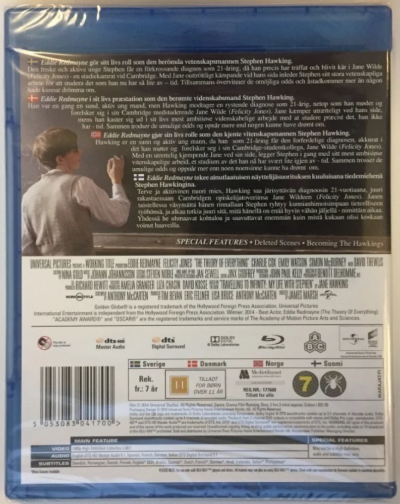 The Theory of Everything - Kaiken teoria (Blu-ray) 2014