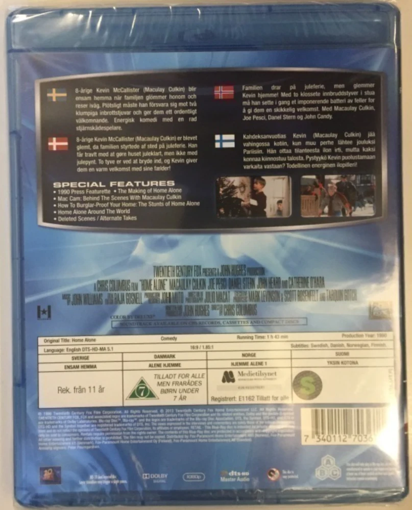 Yksin kotona / Home alone (Blu-ray) 1990