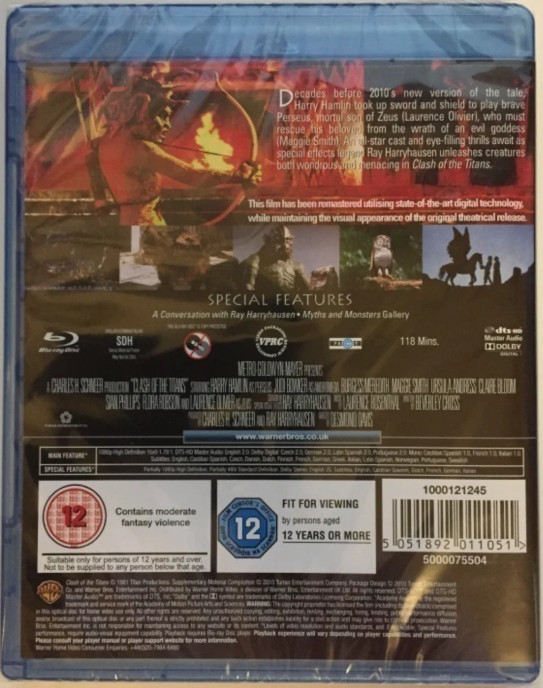 Clash Of The Titans - Jumalten Taistelu (Blu-ray) 1981