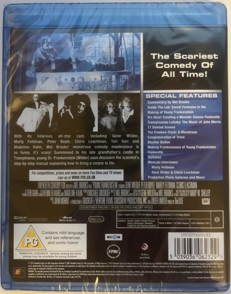Young Frankenstein (Blu-ray) Mel Brooks -elokuva (1974)