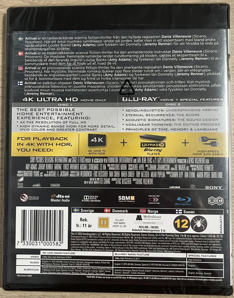 Arrival (2016) (4K UHD + Blu-ray)