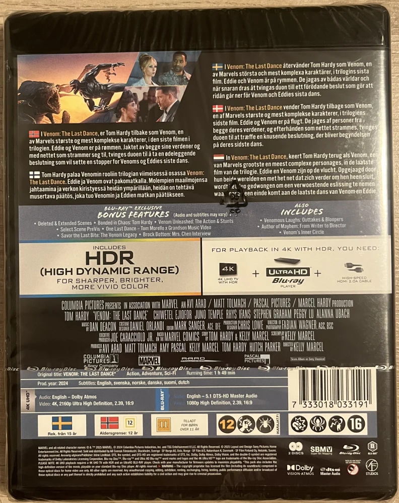 Venom: The Last Dance (2024) (4K UHD + Blu-ray)