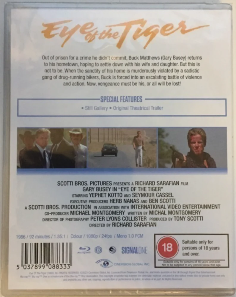Tiikerinsilmä - Eye of the Tiger (1986) Blu-ray (Gary Busey)