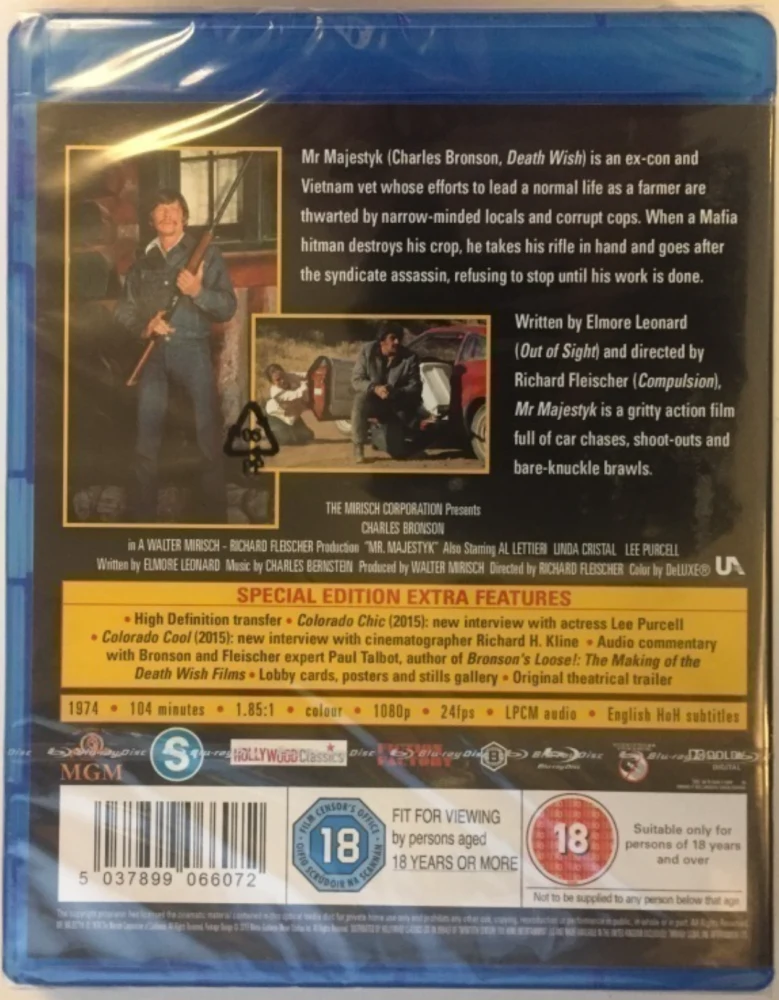 Raakaa Peliä - Mr. Majestyk (1974) Charles Bronson (Blu-ray)