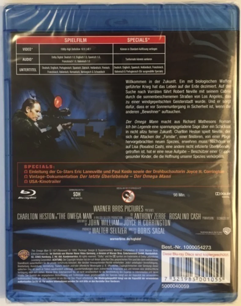 Viimeinen mies / The Omega Man (Blu-ray)
