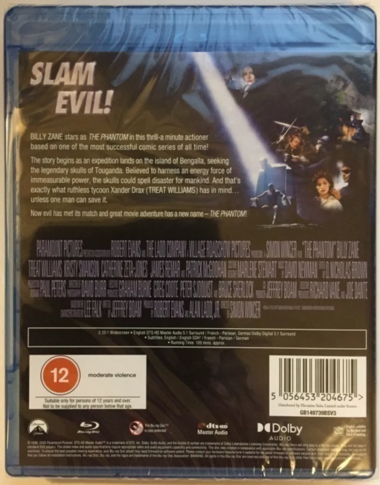 Mustanaamio - Vaeltava aave - The Phantom (Blu-ray)