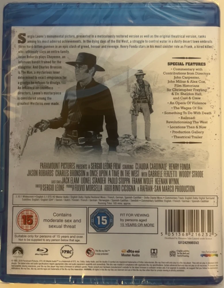 Sergio Leone: Huuliharppukostaja (1969) (Blu-ray) Once Upon a Time in the West