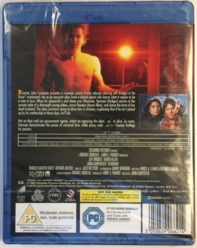 Starman - Vieras Tähtien Takaa (1984) John Carpenter