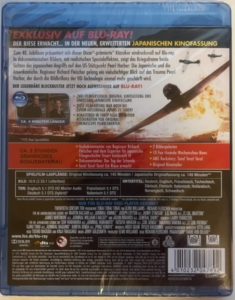 Tora! Tora! Tora! [Blu-ray] [1970]