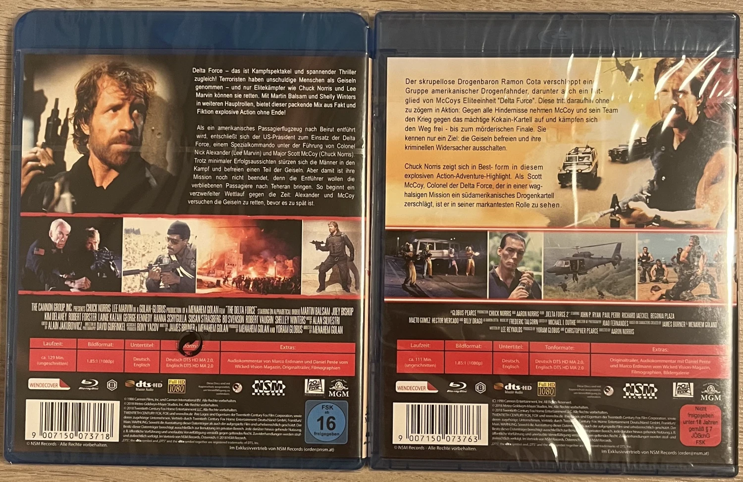 Delta Force 1&2 (1986 & 1990) Chuck Norris (Blu-ray)