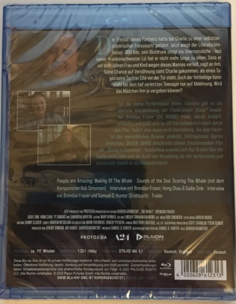 The Whale (Blu-ray) 2022 (Brendan Fraser)