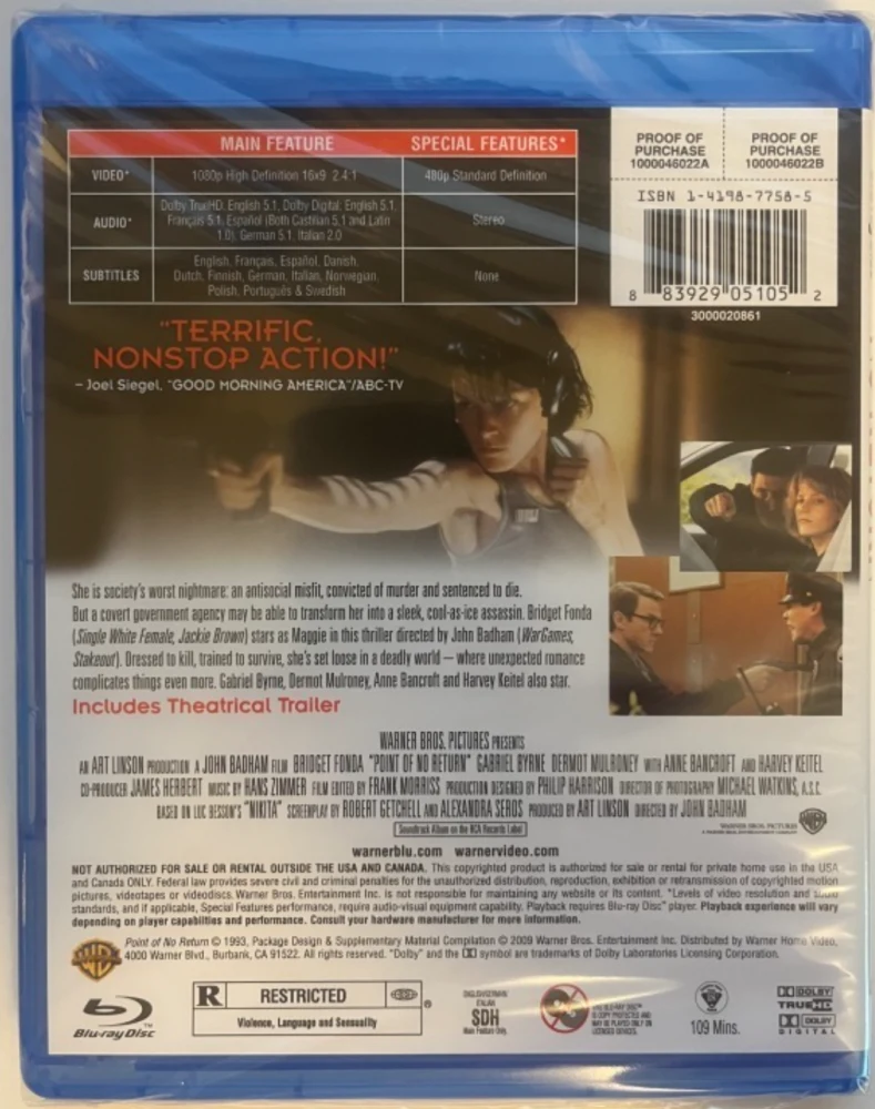Koodinimi: Nina - Point of No Return (Blu-ray) 1993