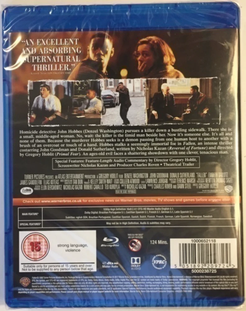 Kadotettu - Fallen (1998) Blu-ray (Denzel Washington)