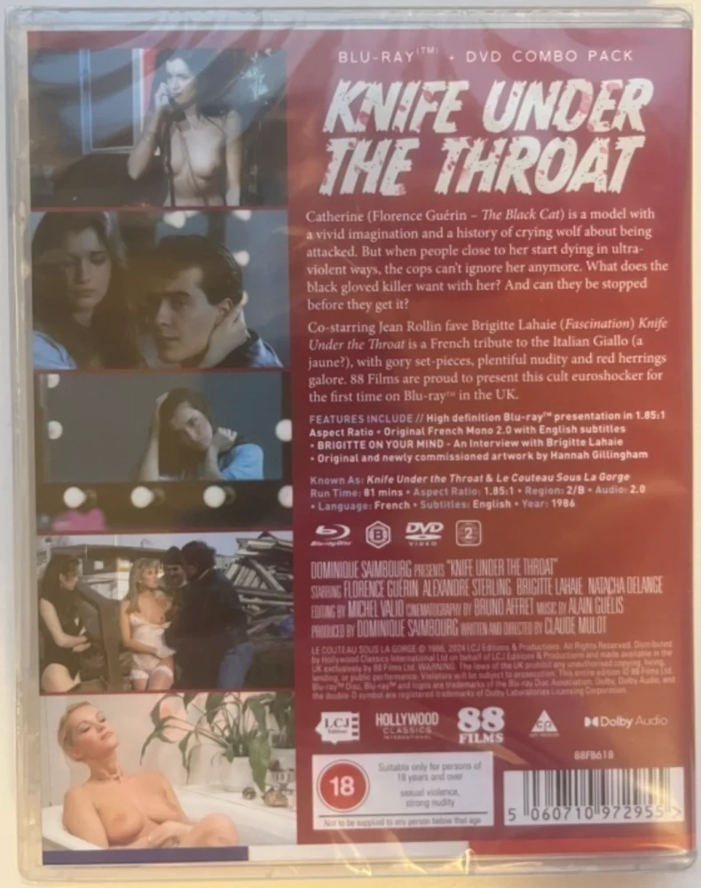 Knife Under The Throat (Le couteau sous la gorge) Blu-ray