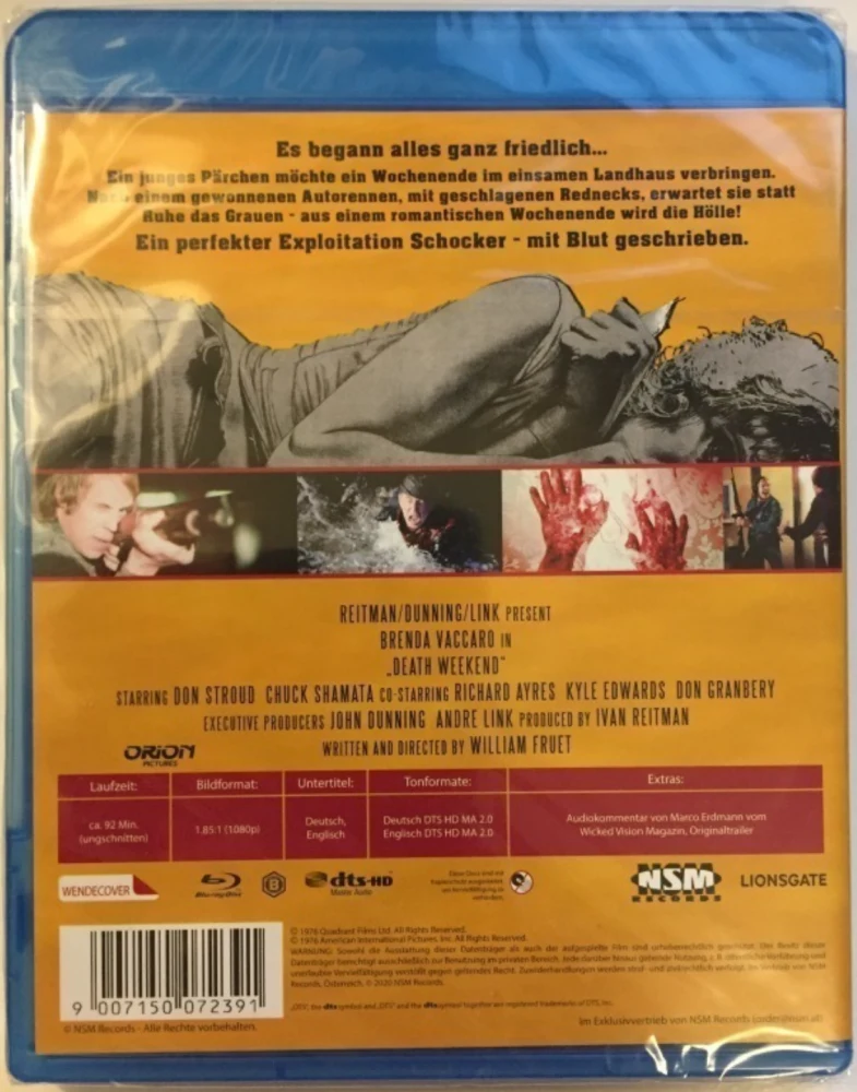 Death Weekend (Blu-ray) UNCUT (1976) (Banned)