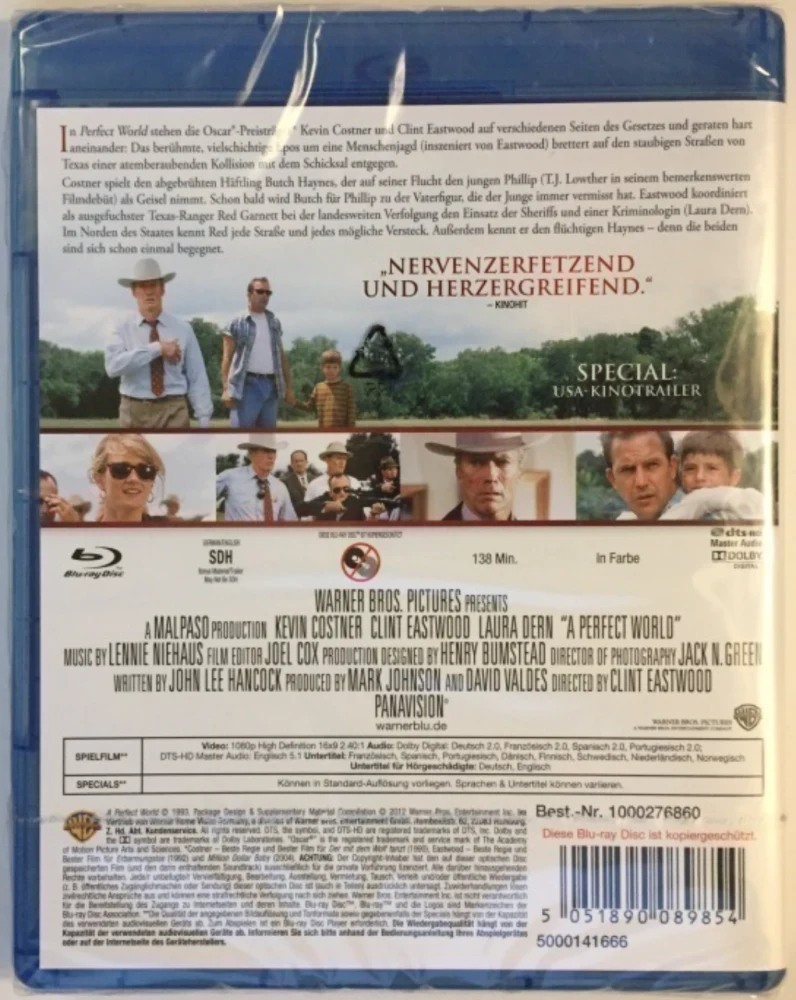 A Perfect World - Täydellinen maailma (Blu-ray)