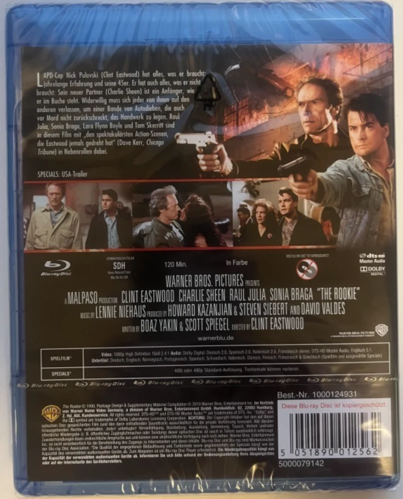 The Rookie - tulokas (Blu-ray) 1990