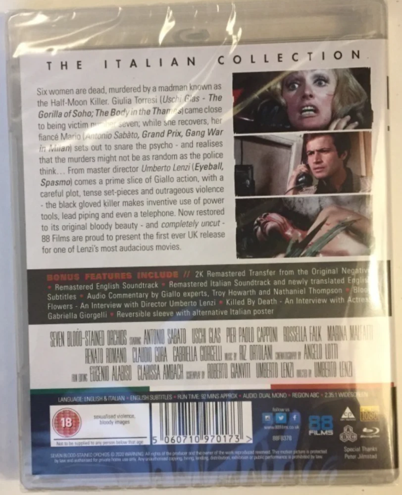 7 Veristä Orkideaa - Seven Blood-Stained Orchids (Blu-ray)