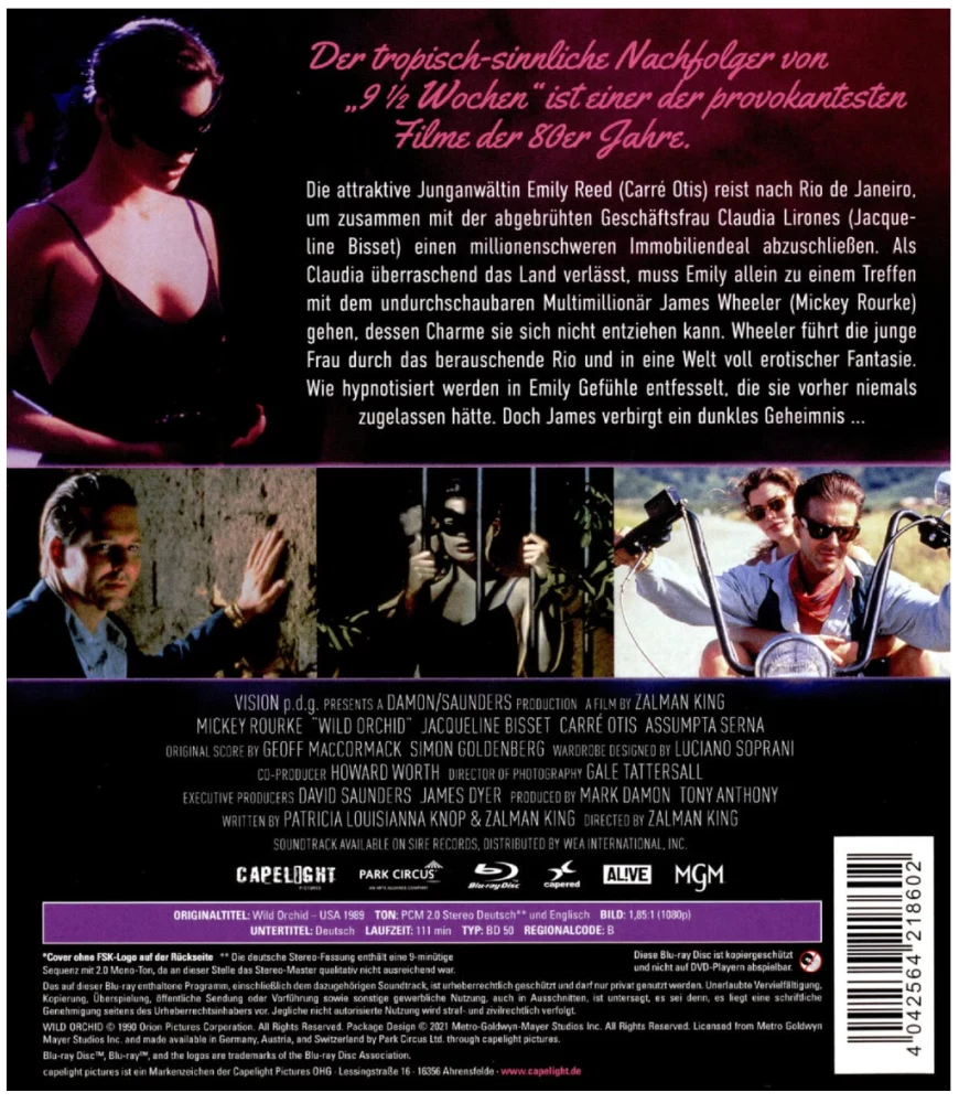 Villi orkidea / Wild Orchid (Blu-ray)