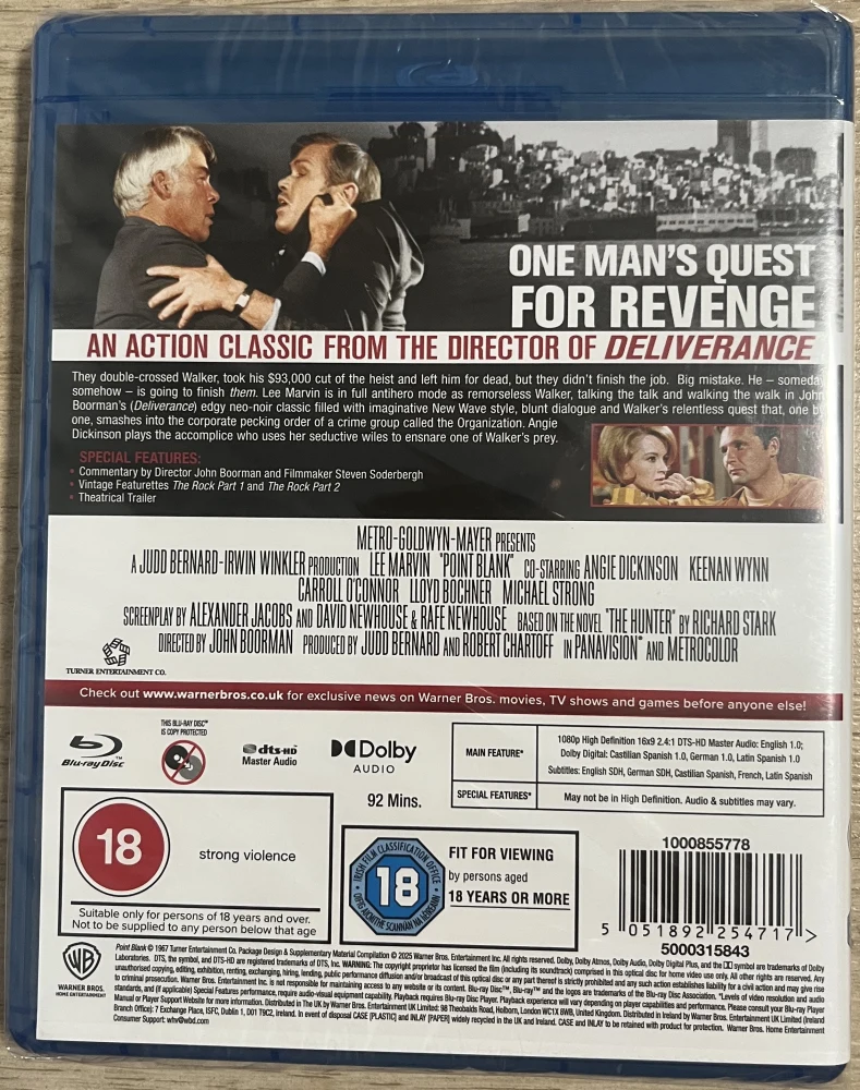 Tappajan jäljet - Point Blank (1967) Blu-Ray